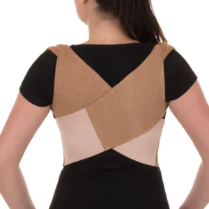 ESPALDEIRA EM BRIM,CORRETOR POSTURAL